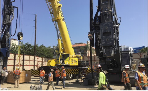 Crews at our first project location