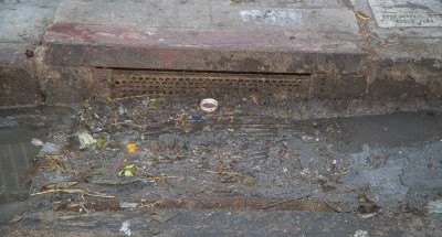 FOG Pilot El Salvador Greasy storm drain 400x215